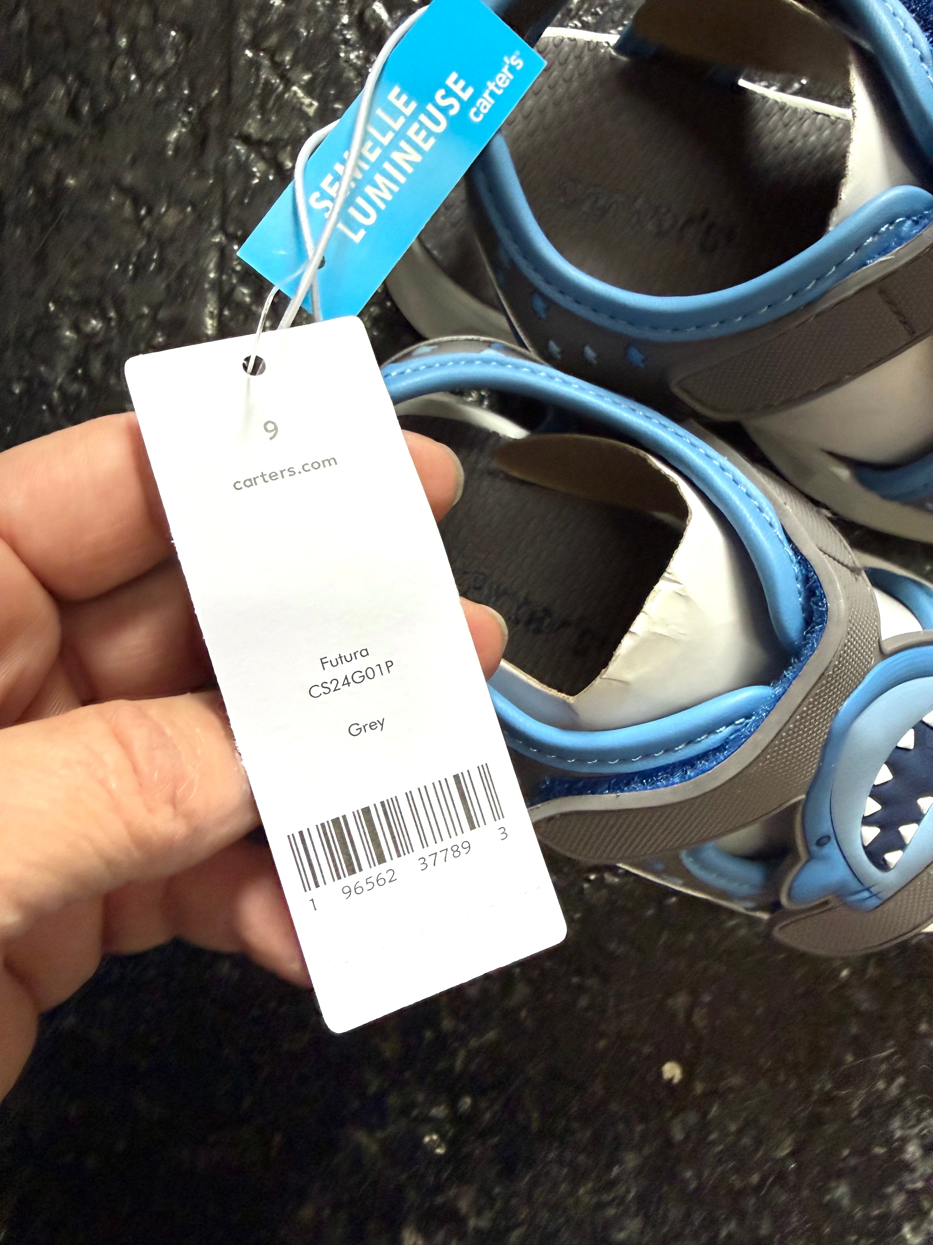 NWT, Carter's Light-up Unisex-Child Futura Sandals Size: 9