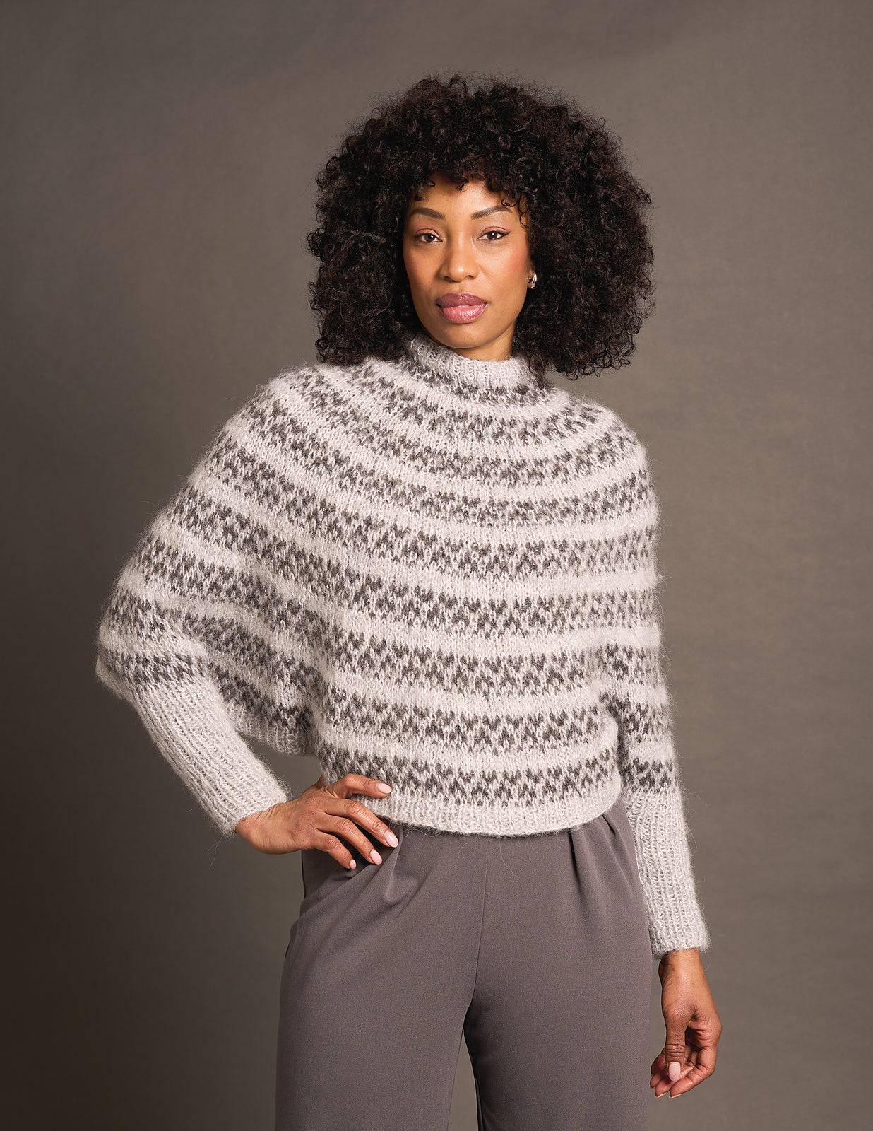 A Rowan Alpaca Sparkle Pattern - Gabor Poncho (PDF)