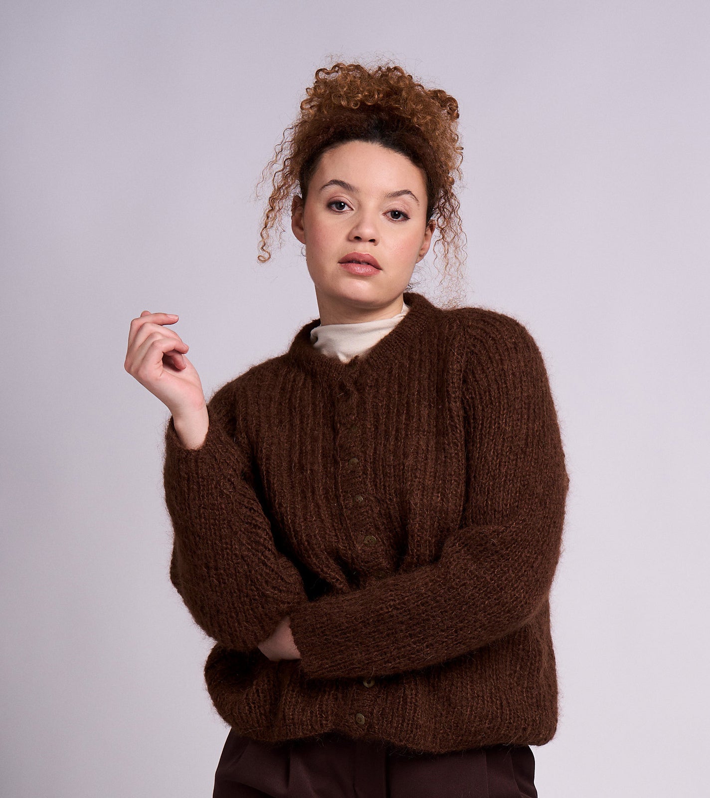 A Mode at Rowan Mohair Soft Pattern - Garda Cardigan (PDF)