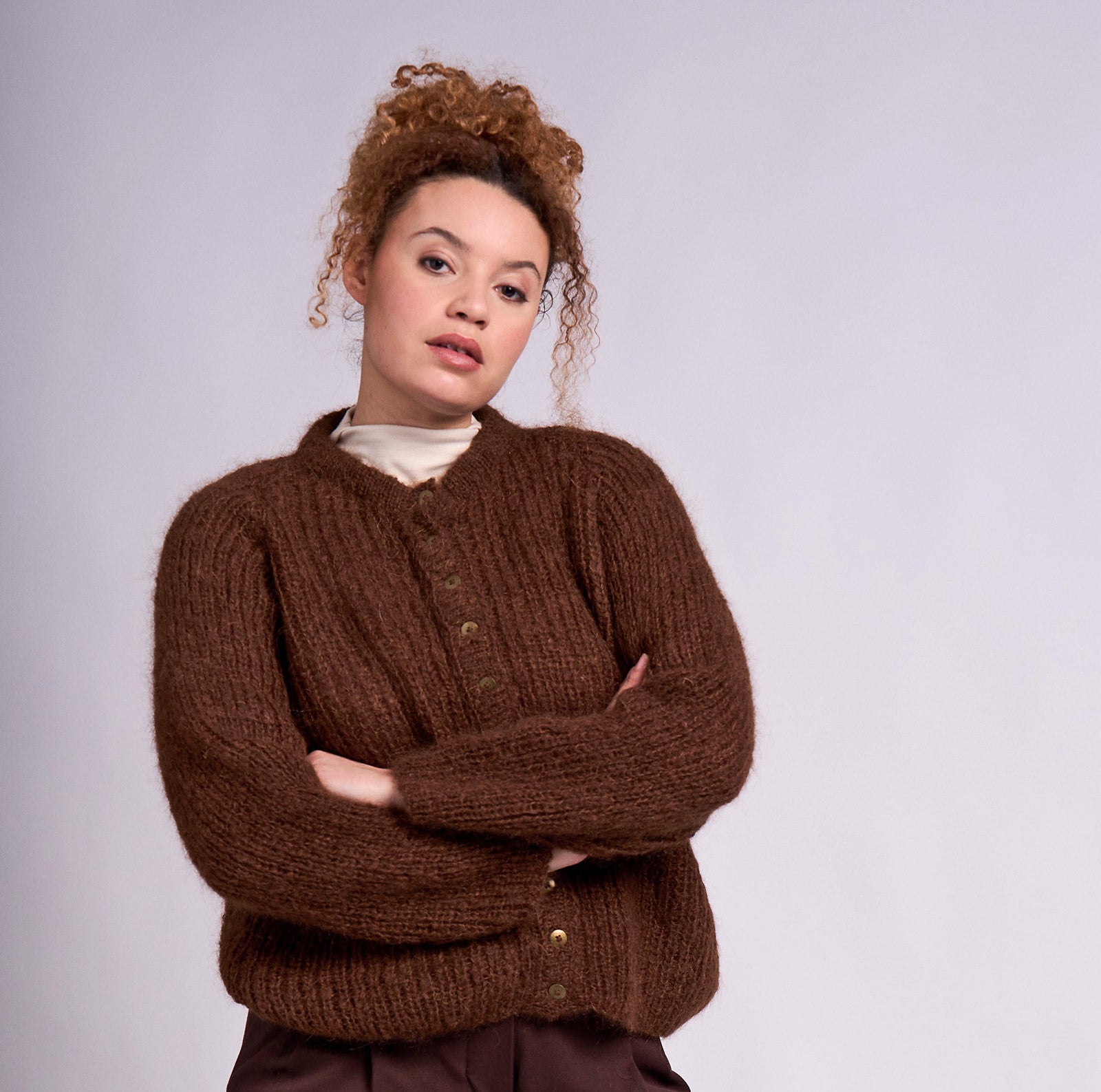 A Mode at Rowan Mohair Soft Pattern - Garda Cardigan (PDF)