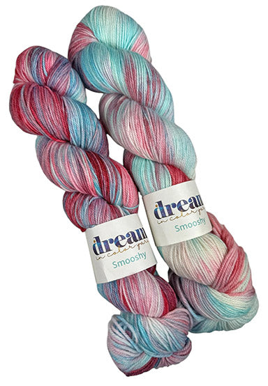 Dream in Color Smooshy One of a Kind Colors - Guava Breeze (TWO SKEINS)