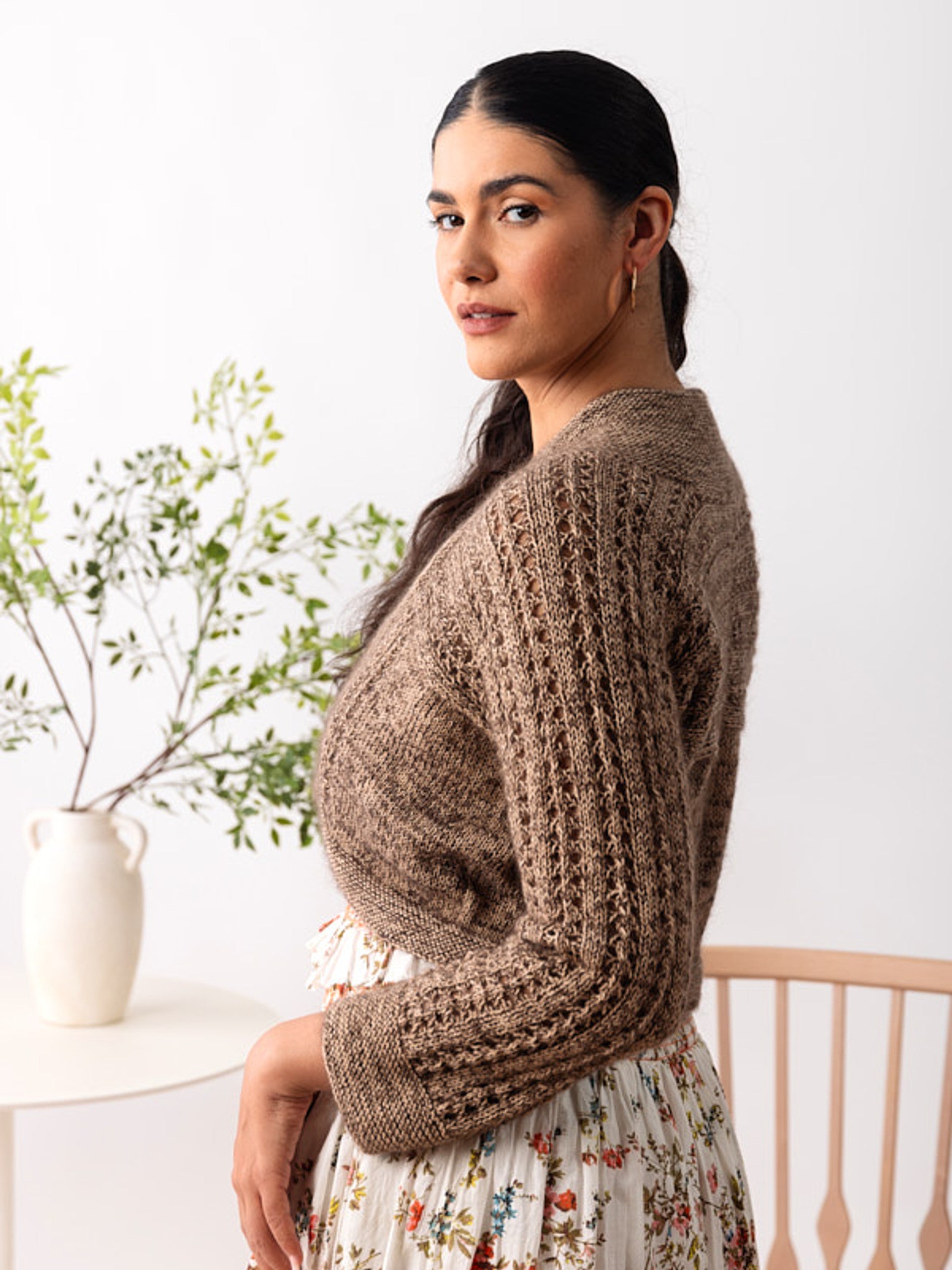 A Berroco Vintage Sock & Aerial Pattern - Heartleaf (PDF)