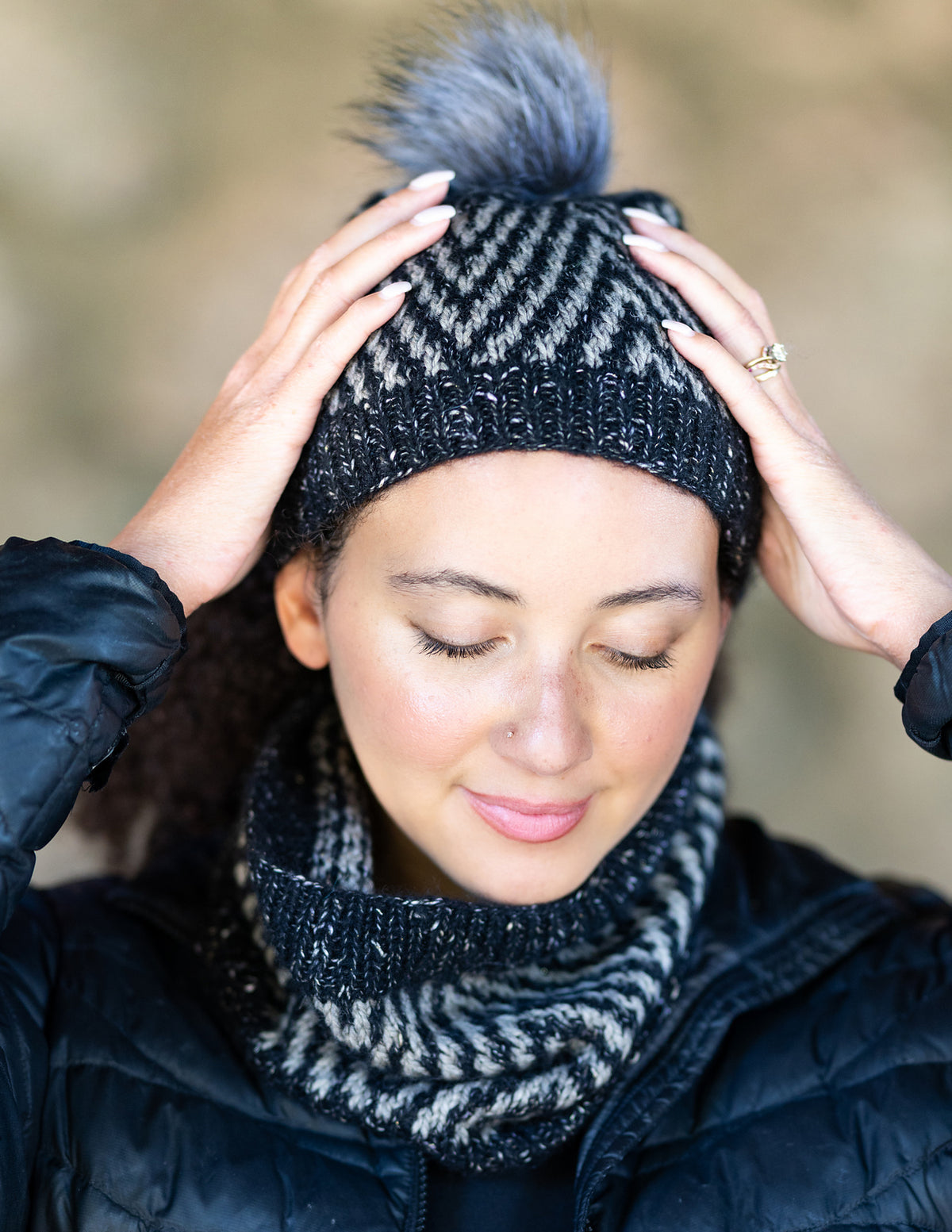 A Juniper Moon Pattern - Hadley Hat and Cowl (PDF)