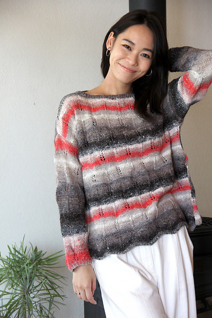 A Noro Silk Garden Sock Pattern -  Hanae (PDF)