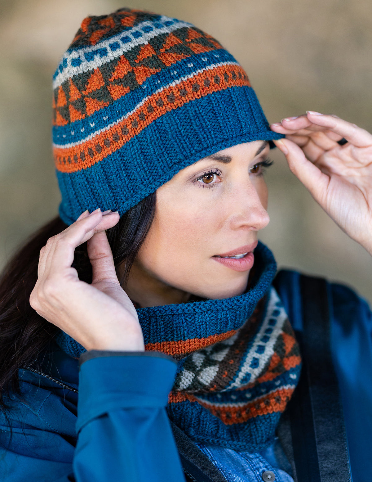 A Juniper Moon Pattern - Harper Hat and Cowl (PDF)
