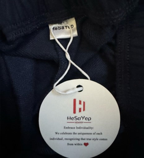 NWT HeSaYep Women's High Waisted Sweatpants Blue Size M