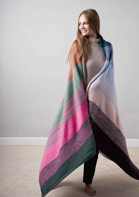 A Rowan Pure Wool Superwash Worsted Pattern - Hibernate Throw (PDF)