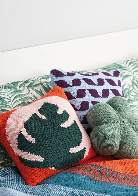 A Rowan Pure Wool Superwash Worsted Pattern - Greenhouse Cushion (PDF)
