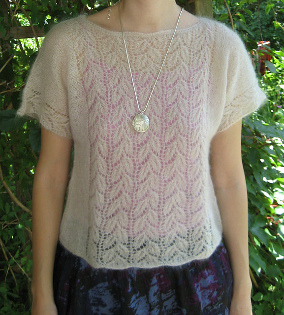 A Rowan Kidsilk Haze Pattern - Lacy Box Top (PDF)