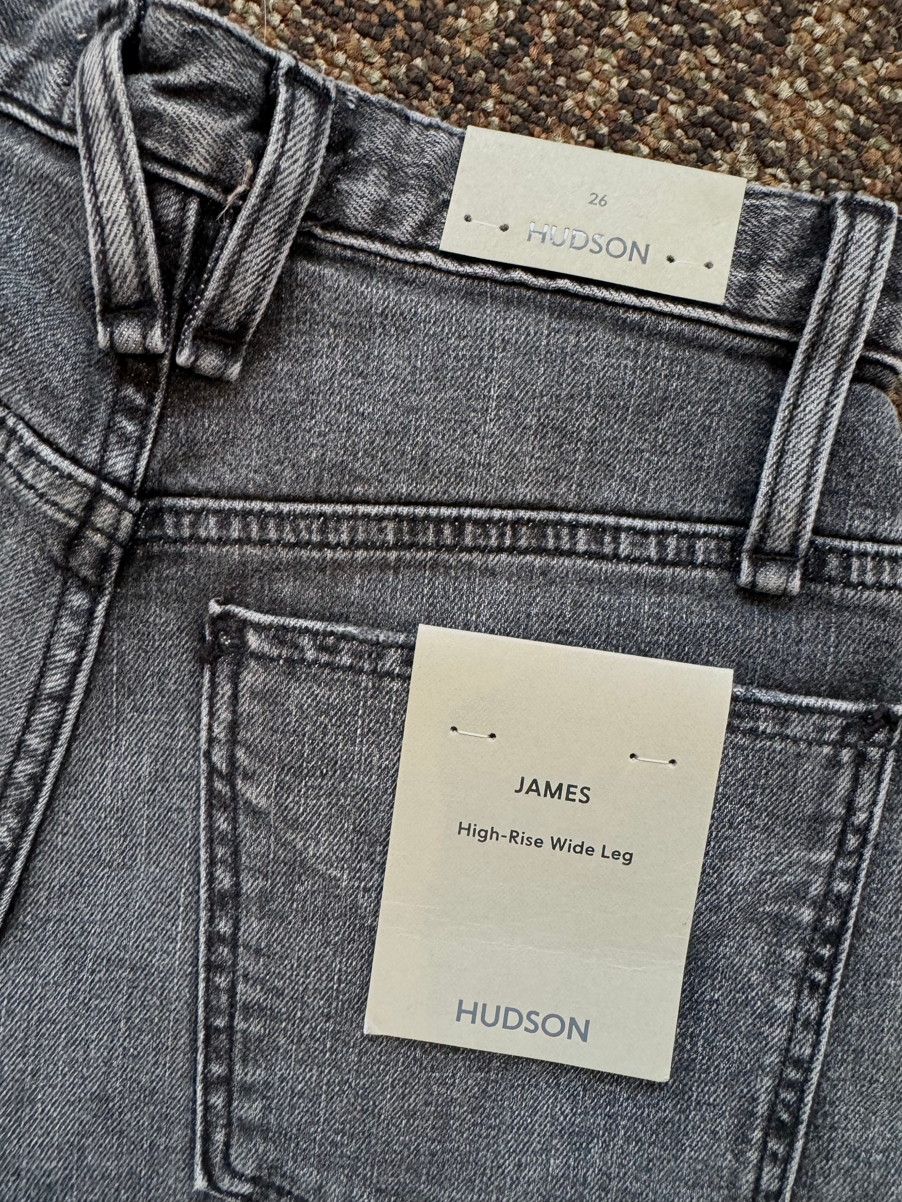 NWT, Hudson Womens Rosie High Rise Wide Leg Jean, Size 26