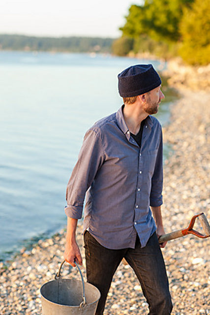 A Churchmouse Yarns and Teas Pattern - Seaworthy Gansey Cap (PDF)