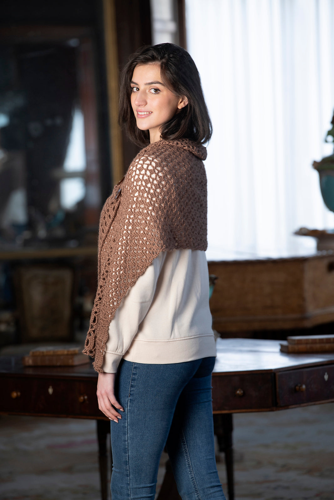 A Juniper Moon Farm Herriot Great Pattern - Hailey Crochet Shrug (PDF)