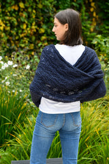 A Juniper Moon Farm Cotton+Merino Pattern - Evia Sleeved Wrap (PDF)