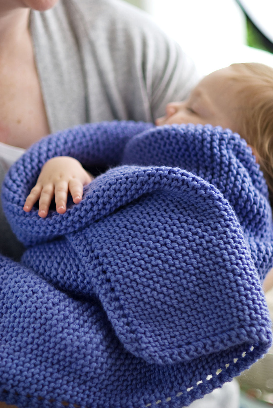 A Churchmouse Yarns and Teas Pattern - Picot-Edge Baby Blanket & Washcloth (PDF)