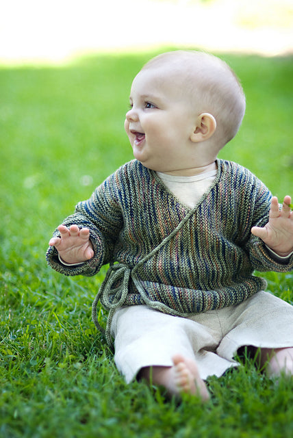 A Churchmouse Yarns and Teas Pattern - Baby Wrap Sweater (PDF)