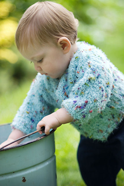 A Churchmouse Yarns and Teas Pattern - Blossom Baby Sweater (PDF)