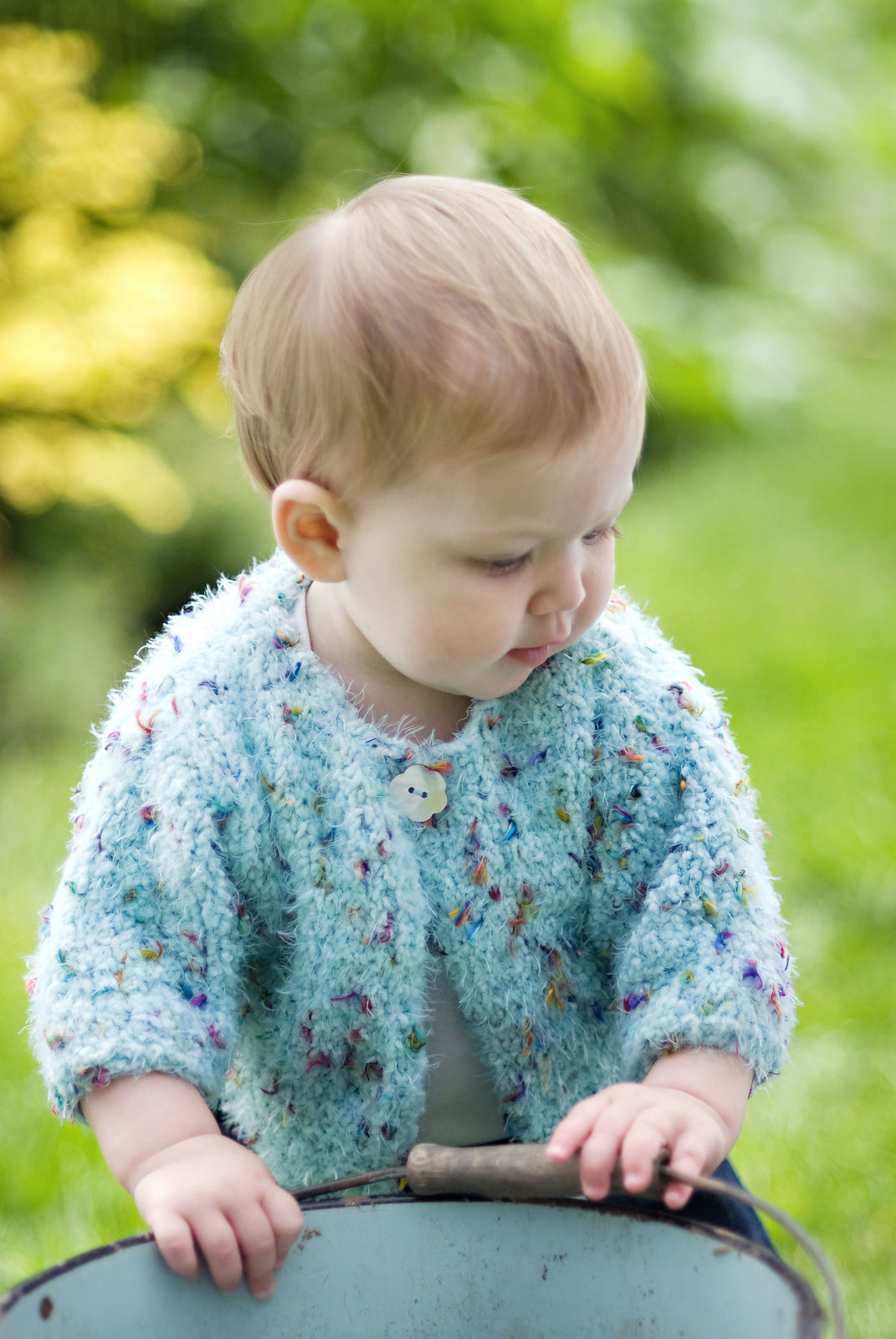 A Churchmouse Yarns and Teas Pattern - Blossom Baby Sweater (PDF)