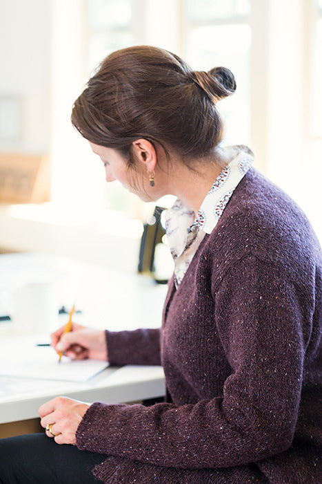 A Churchmouse Yarns and Teas Pattern - Go-To Cardigan (PDF)
