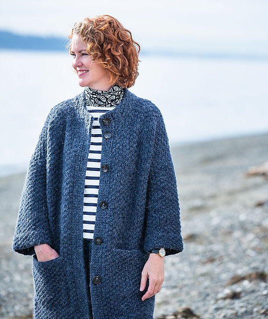 A Churchmouse Yarns and Teas Pattern - Car Coat (PDF)