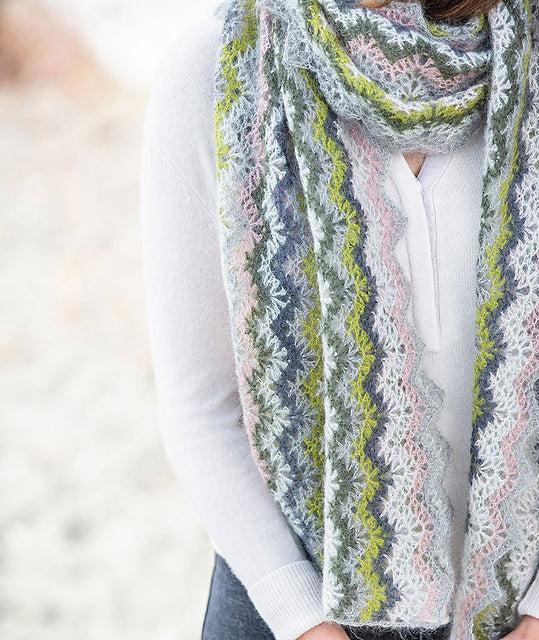A Churchmouse Yarns and Teas Crochet Pattern - Vintage Crocheted Wrap and Scarf (PDF)
