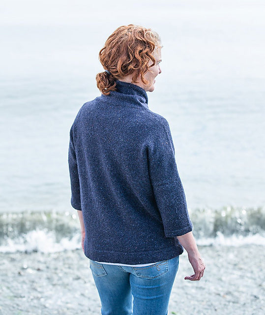 A Churchmouse Yarns and Teas Pattern - Funnel Neck Pullover (PDF)