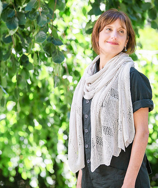A Churchmouse Yarns and Teas Pattern - Chevron Lace Wrap and Scarf (PDF)