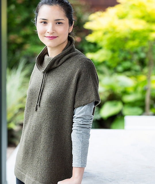 A Churchmouse Yarns and Teas Pattern - Funnel Neck Pullover (PDF)