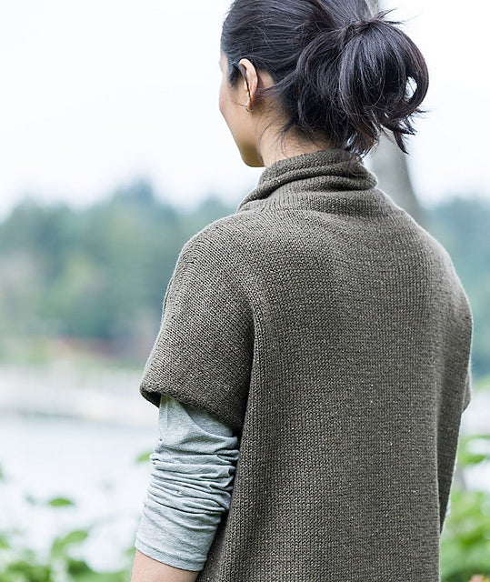 A Churchmouse Yarns and Teas Pattern - Funnel Neck Pullover (PDF)