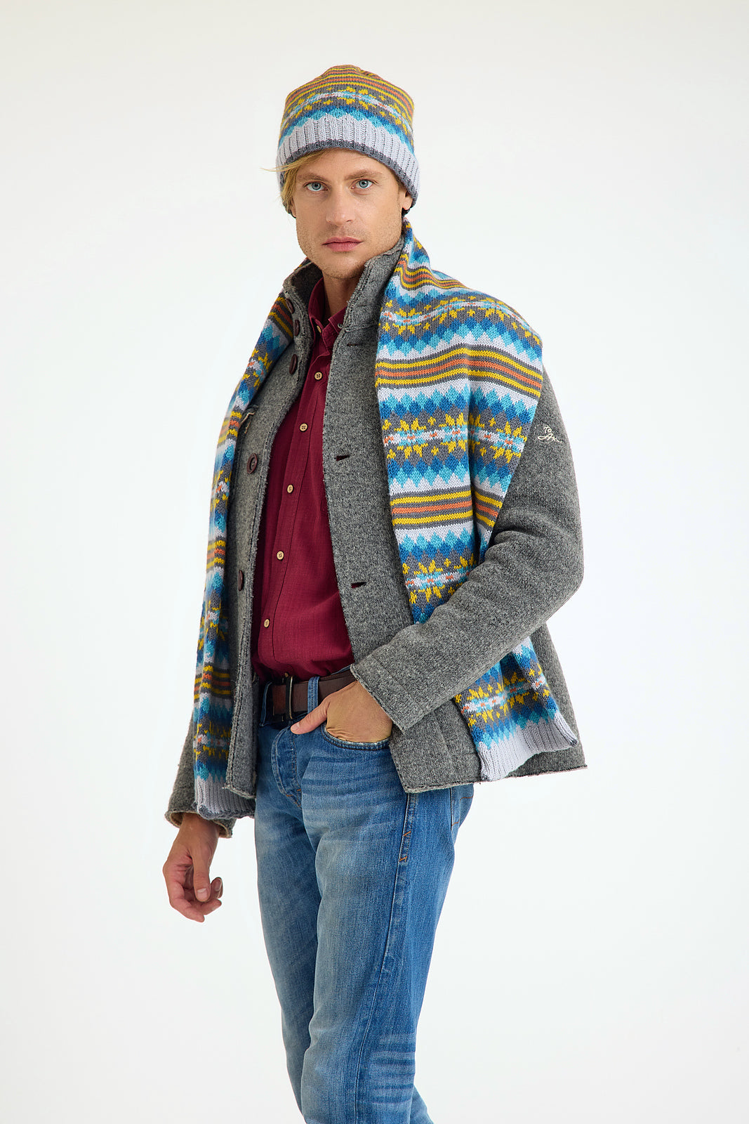 FREE PATTERN W/ PURCHASES OF Llama Mia - Nordic Hat & Scarf (PRINT PATTERN)