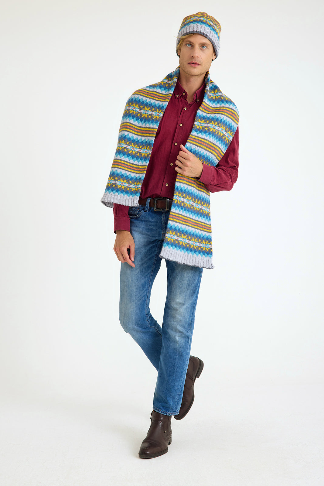 FREE PATTERN W/ PURCHASES OF Llama Mia - Nordic Hat & Scarf (PRINT PATTERN)