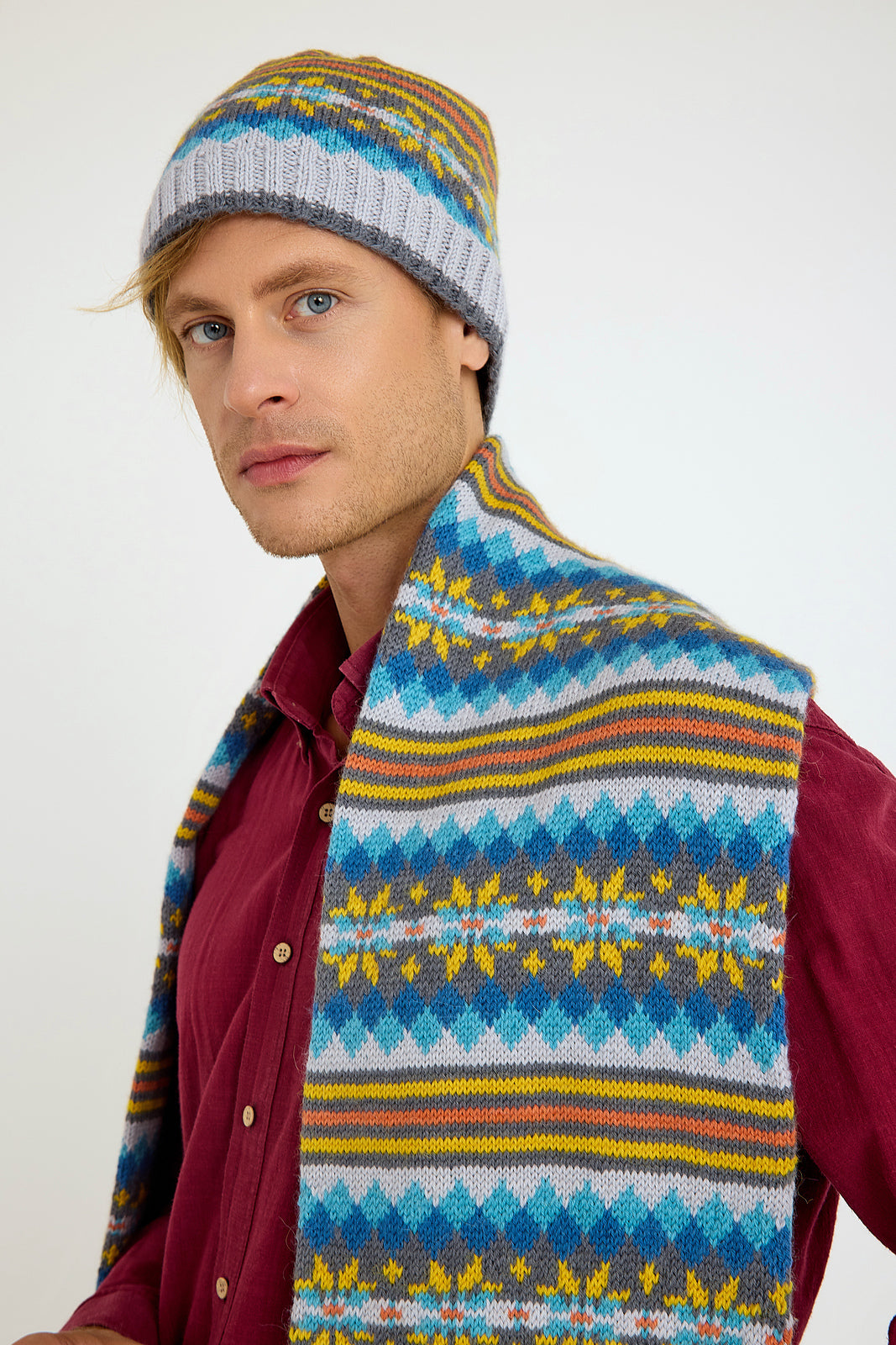 FREE PATTERN W/ PURCHASES OF Llama Mia - Nordic Hat & Scarf (PRINT PATTERN)
