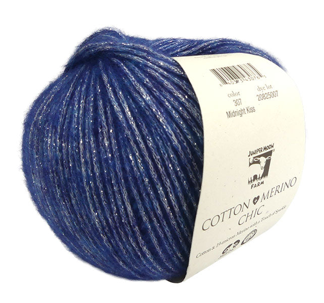 Juniper Moon Farm Cotton + Merino Chic - Midnight Kiss (Color #307)