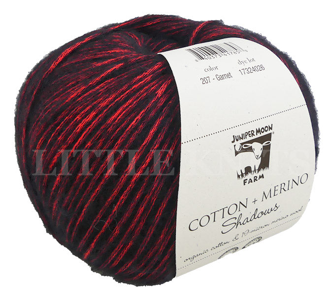 Juniper Moon Farm Cotton + Merino Shadows - Garnet (Color #207)