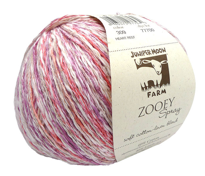 Juniper Moon Farm Zooey Spray - Heart Reef (Color #309) - FULL BAG SALE (5 skeins)
