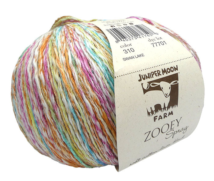 Juniper Moon Farm Zooey Spray - Swan Lake (Color #310) - FULL BAG SALE (5 skeins)