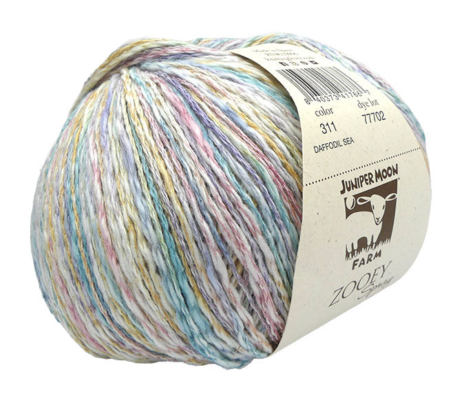 Juniper Moon Farm Zooey Spray - Daffodil Sea (Color #311) - FULL BAG SALE (5 skeins)