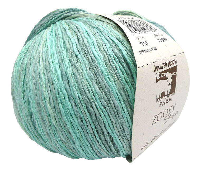 Juniper Moon Farm Zooey Stripes - Bermuda Pine (Color #218)