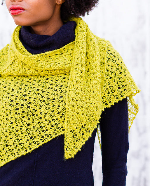 Juniper Moon Farm Herriot Fine Pattern - Tangled Lace Shawl or Scarf (PDF)