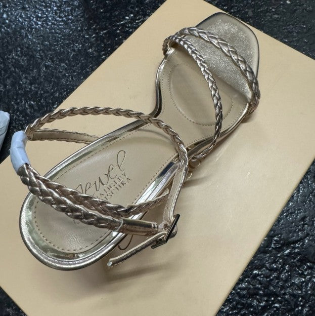 Jewel Badgley Mischka Helia Delicate Braided Sandal New w/ Box Size 8