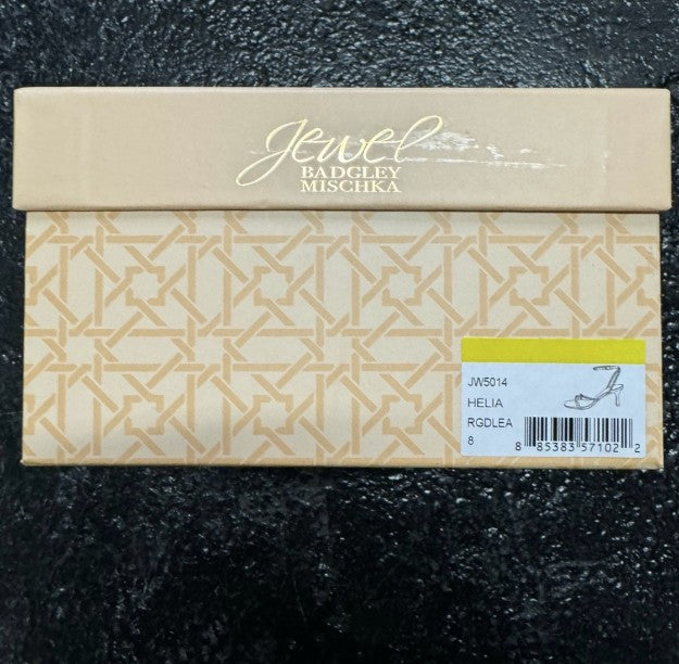 Jewel Badgley Mischka Helia Delicate Braided Sandal New w/ Box Size 8