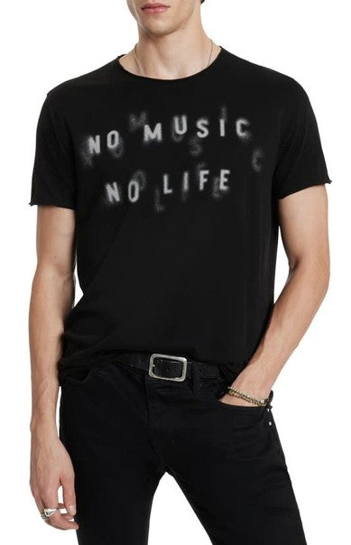 John Varvatos Men's No Music No Life Graphic T-Shirt on sale