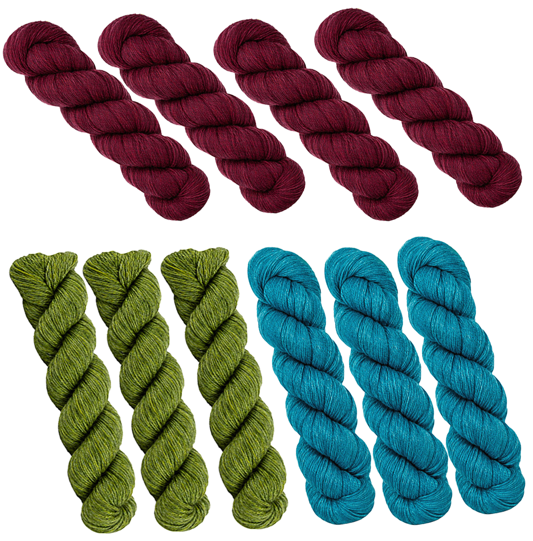 Jojoland Remembrance 10 Skein Mystery Bag - 4/3/3 Color Spilt - PICTURE IS ONLY A SAMPLE, COLORS WILL BE DIFFERENT
