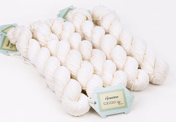 Jojoland Grazioso - White (Color #GR10) - TWENTY SKEIN BAG