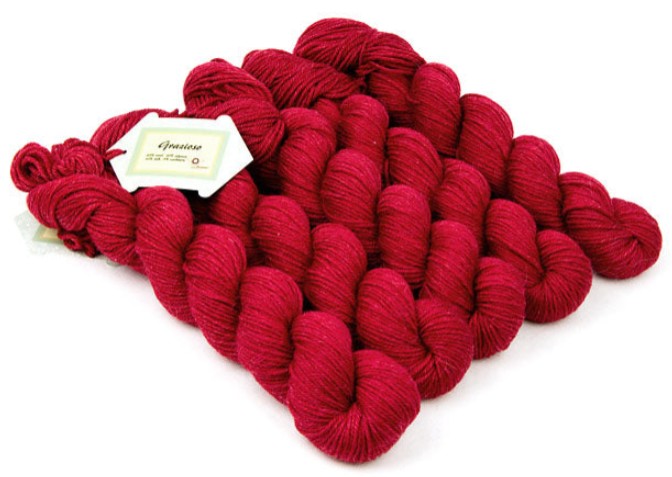 Jojoland Grazioso - Red (Color #GR30) - TEN SKEIN BAG