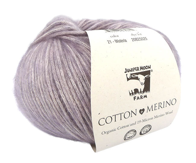 Juniper Moon Farm Cotton + Merino - Wisteria (Color #21)