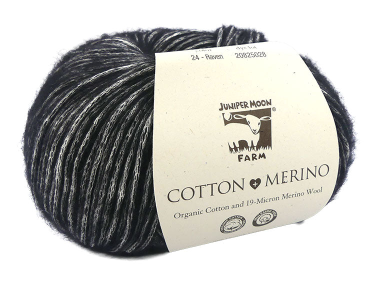 Juniper Moon Farm Cotton + Merino - Raven (Color #24)
