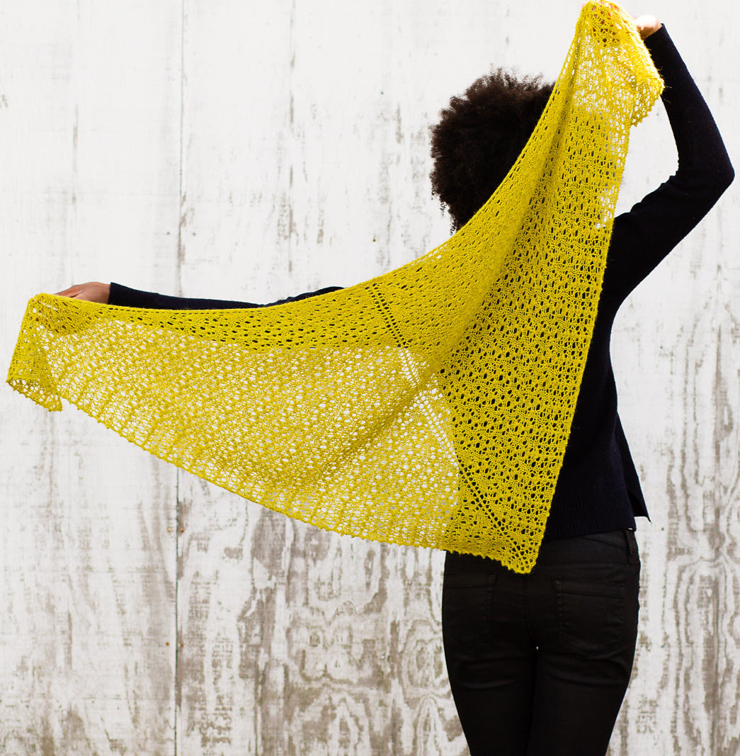 Juniper Moon Farm Knitting Pattern Tangled Lace Shawl