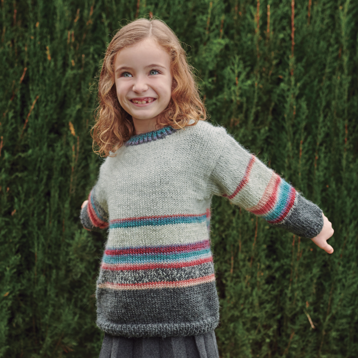 A FREE Katia Kirei Pattern - Kids Pullover Sweater (PDF)