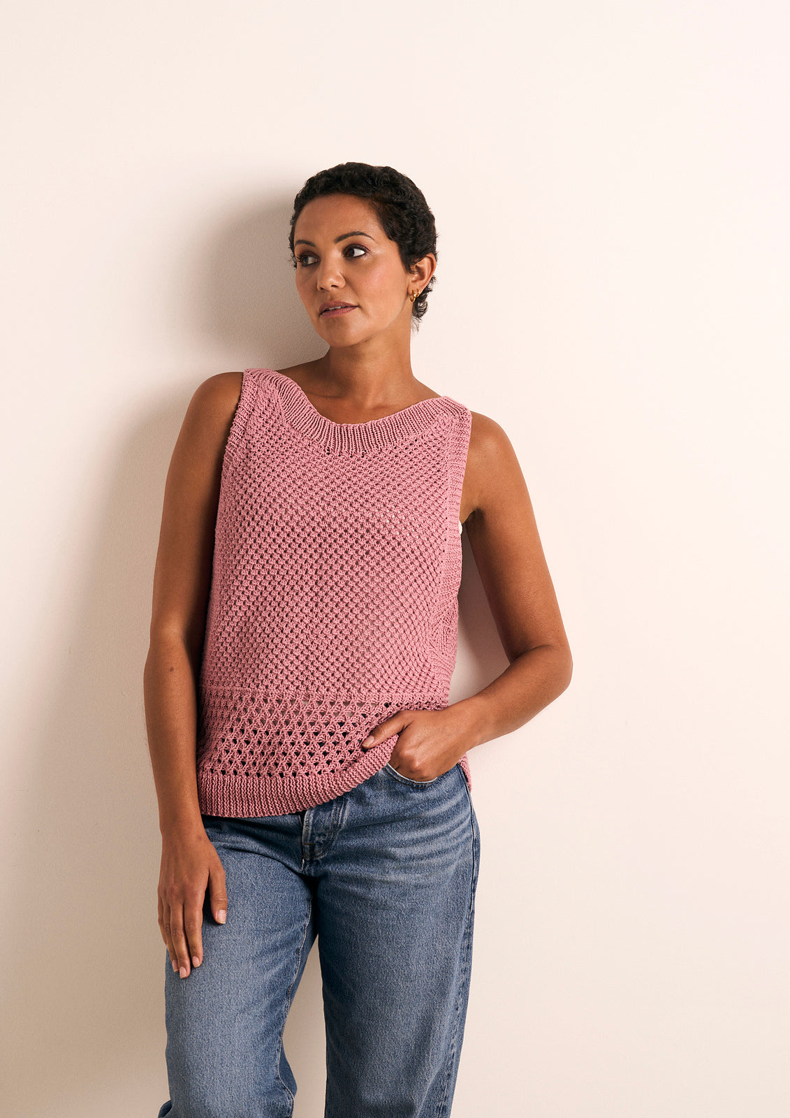 A Rowan Mode Cotton DK Pattern - Katrine Sleeveless Top (PDF)