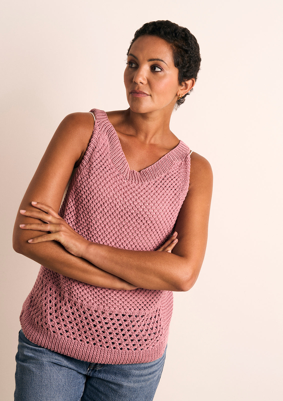 A Rowan Mode Cotton DK Pattern - Katrine Sleeveless Top (PDF)